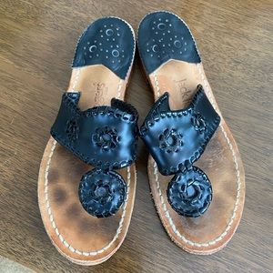 Jack Rogers black sandals